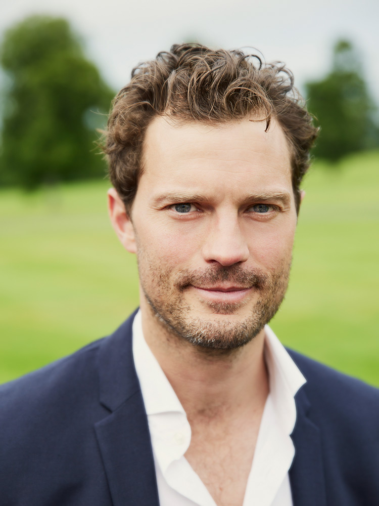 Jamie Dornan Portrait of Actor Jamie Dornan taken outside in the countryside